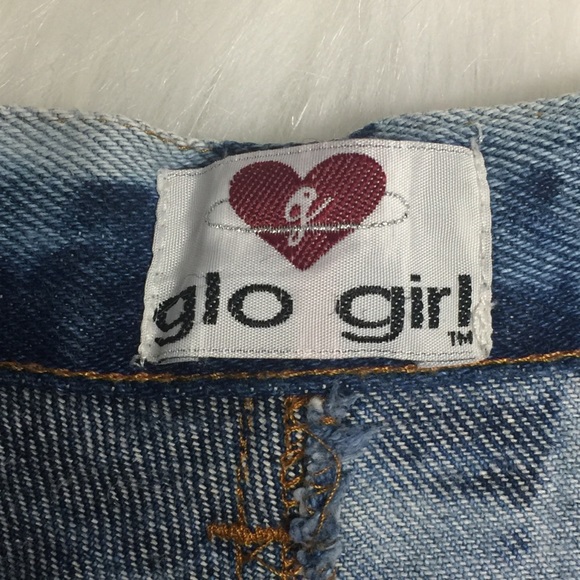 🌺 Glo Girl Denim Blue High-Waisted Shorts 14 - Picture 10 of 15
